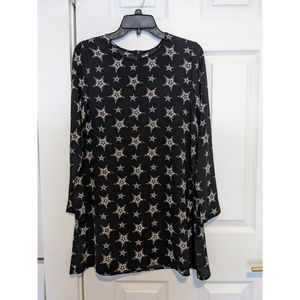 NWT Long Sleeve Stars Print Dress